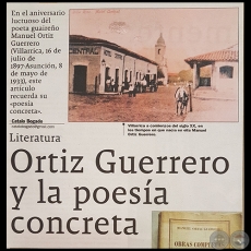  ORTIZ GUERRERO Y LA POESÍA CONCRETA - Por CATALO BOGADO - Domingo, 13 de Mayo de 2018